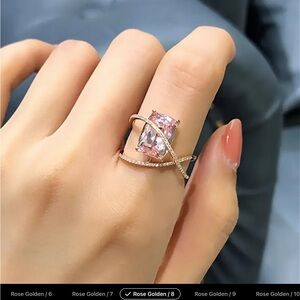 Rose gold morganite ring